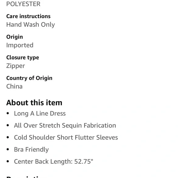 Alex Evenings Women's Sequin Stretch Lace Cold Shoulder Gown - Picture 6 of 6